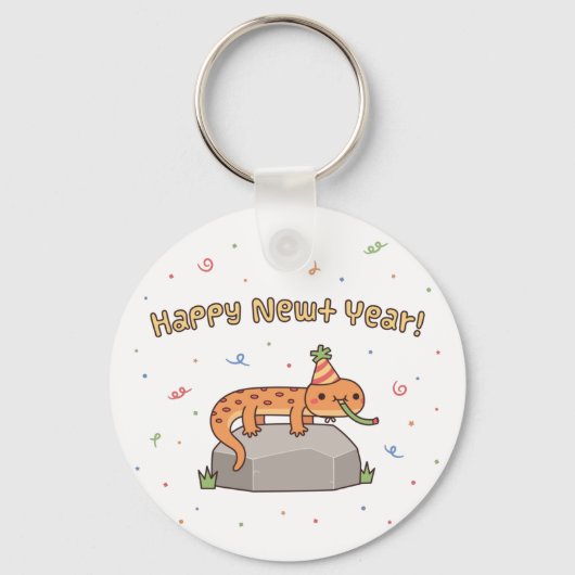 楽しいアカハライモリのお正月, 新年もやっほー キーホルダー (正面)
