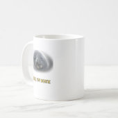 楽しいアザラシの「忙しいんだよね」 コーヒーマグカップ (正面左)