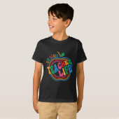 楽しいアップル 5年生の先生への感謝を込めて学校に戻ろう Tシャツ (正面フル)