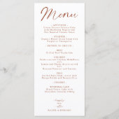 楽しいアフター結婚メニューエレガントBoho メニュー (正面)