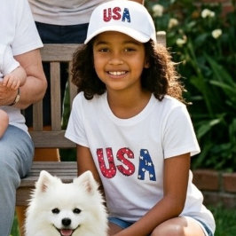楽しいアメリカ生誕祭レッドホワイト＆ブルー Tシャツ