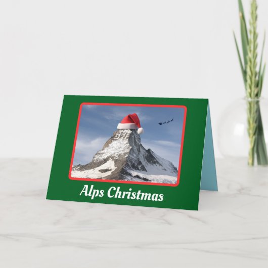 楽しいアルプスのクリスマス・ホリデー カード (正面)
