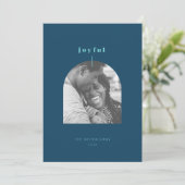 楽しいアーチ型写真ホリデーカード シーズンカード (スタンド正面)