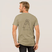 楽しいイエスキリストの棒人間Tシャツ 主に頼れ トライブレンドTシャツ (フル背面)