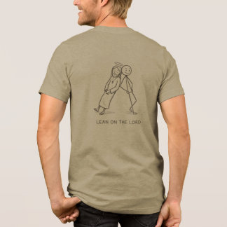 楽しいイエスキリストの棒人間Tシャツ 主に頼れ トライブレンドTシャツ