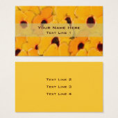 楽しいイエローデイジーフローラアート (正面&裏面)