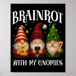 楽しいイタリアのブレインロットクリスマス 67 ノームズ Xmas B ポスター