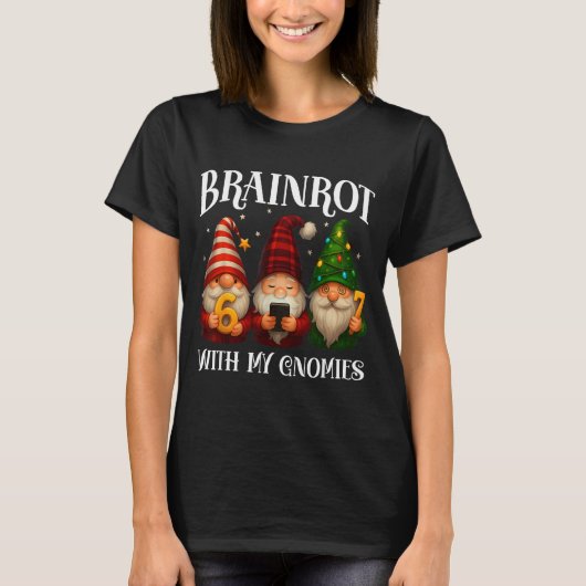 楽しいイタリアのブレインロットクリスマス 67 ノーム X-mas B Tシャツ (正面)