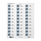 **楽しいイルカ**住所 シール (フルシート)