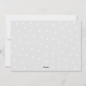 楽しいイントロモダンベビー誕生の発表 シーズンカード (裏面)