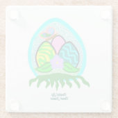 楽しいイースターエッグガラスコースター ガラスコースター (裏面)