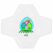 楽しいイースターエッグサッカーボール サッカーボール (フラット)