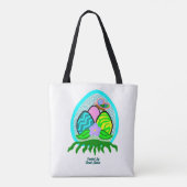 楽しいイースターエッグトートバッグ トートバッグ (裏面)