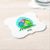 楽しいイースターエッグブラケット紙コースター ペーパーコースター (アングル)