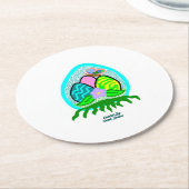 楽しいイースターエッグラウンド紙コースター ラウンドペーパーコースター (アングル)