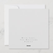 楽しいイースターバニーエッグフェイクシルバーグレイ復活祭 シーズンカード (裏面)