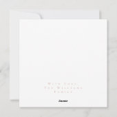 楽しいイースターバニーエレガント卵ピンク金ゴールドイースター シーズンカード (裏面)