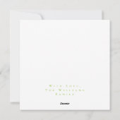 楽しいイースターバニー色の卵ブルーグリーンイースター シーズンカード (裏面)