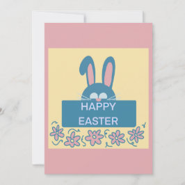 楽しいイースターバニー 招待状