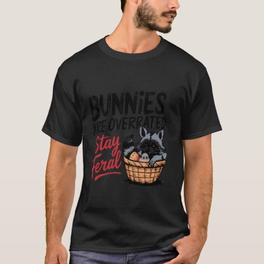 楽しいイースター おてんばアライグマ Tシャツ (正面)