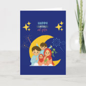 楽しいイード・アル・フィトル祝賀会 ケトゥパットを持って カード (正面)