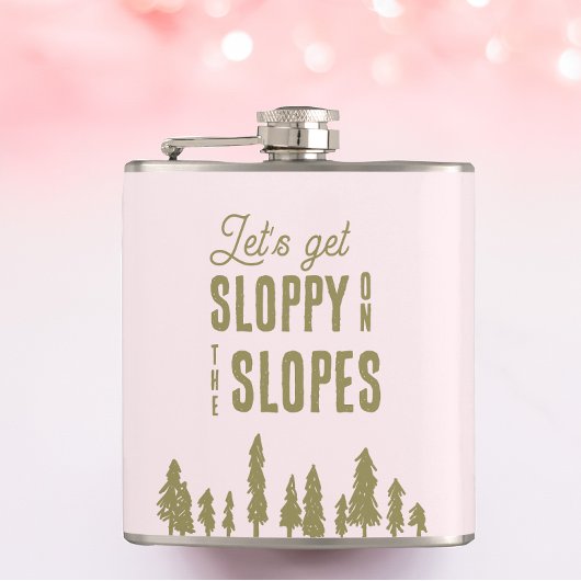 楽しいウィンタースキーバチェロレッテパーティー フラスク