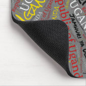 楽しいウガンダ国旗の色の愛国的 マウスパッド (コーナー)