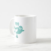 楽しいウンチをする不気味なコーヒーマグカップ コーヒーマグカップ (正面左)