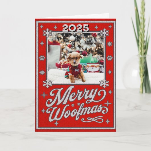 楽しいウーフマス ペット写真 クリスマス (正面)