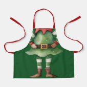 楽しいエルフボディクリスマス エプロン (正面)