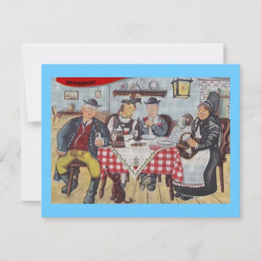 楽しいオクトーバーフェストパーティーの招待状 招待状 (正面)