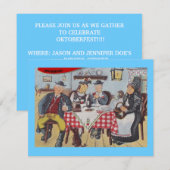 楽しいオクトーバーフェストパーティーの招待状 招待状 (正面/裏面)