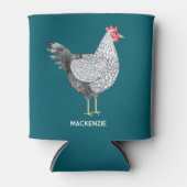 楽しいオリジナル ワンダット鶏の水彩画 缶クーラー (正面)