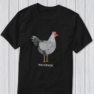 楽しいオリジナル ワンダット鶏の水彩画 Tシャツ