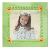 楽しいオレンジペチュニアの祖母の自慢話箱 フォトキューブ (正面)