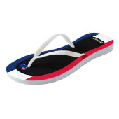 楽しいオーストラリア国旗の色の愛国心 ビーチサンダル (アングル)