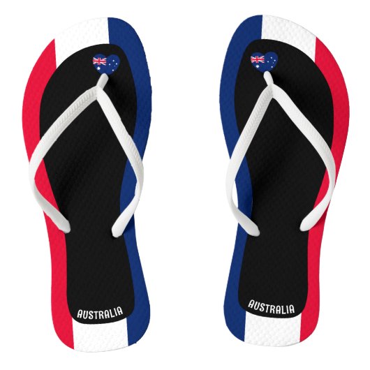 楽しいオーストラリア国旗の色の愛国心 ビーチサンダル (ソール)