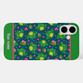 楽しいカエル柄 オリジナル 名前 新しい始まり Case-Mate iPhoneケース (裏面 (横))
