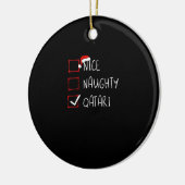 楽しいカタールクリスマスの伝統 セラミックオーナメント (左)