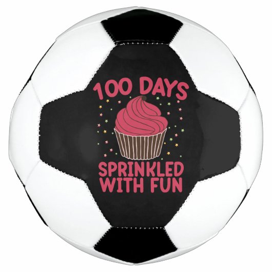 楽しいカップケーキがいっぱいの100日間 スクールガール サッカーボール (正面)