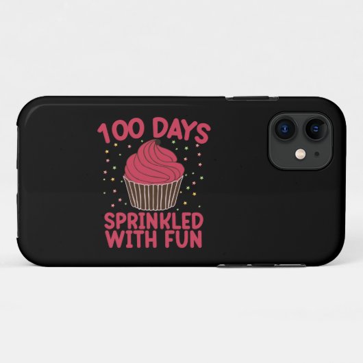 楽しいカップケーキがいっぱいの100日間 スクールガール Case-Mate iPhoneケース (裏面(横))