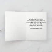 楽しいカップルの結婚式おめでとう カード (内部)