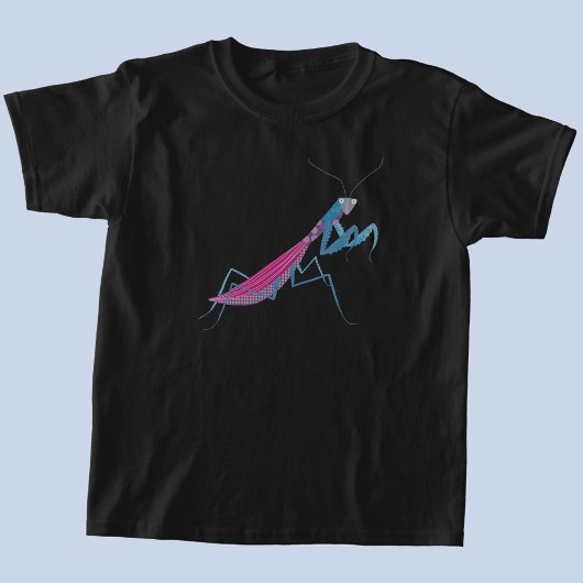 楽しいカマキリ昆虫 Tシャツ