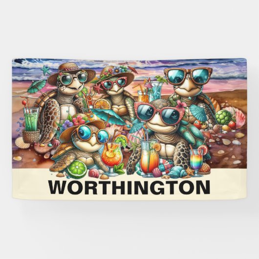 楽しいカメたちの集会 横断幕 (横)