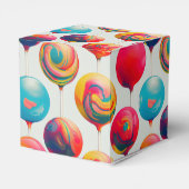 楽しいカラフルなキャンディー フェイバーボックス (裏面サイド)