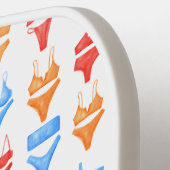 楽しいカラフルなサマー水泳パーソナライズドバチェロレッテ ピックルボールラケット (左詳細)