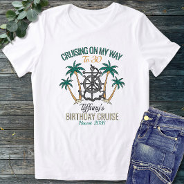 楽しいカラフルな30歳の誕生日クルーズ2026 名前 トライブレンドＴシャツ