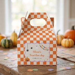 楽しいカラフルハロウィンバースデーパーティーのお返し箱 フェイバーボックス