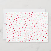 楽しいカラフル休日の活版写真 シーズンカード (裏面)