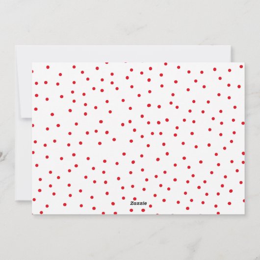 楽しいカラフル休日の活版写真 シーズンカード (裏面)